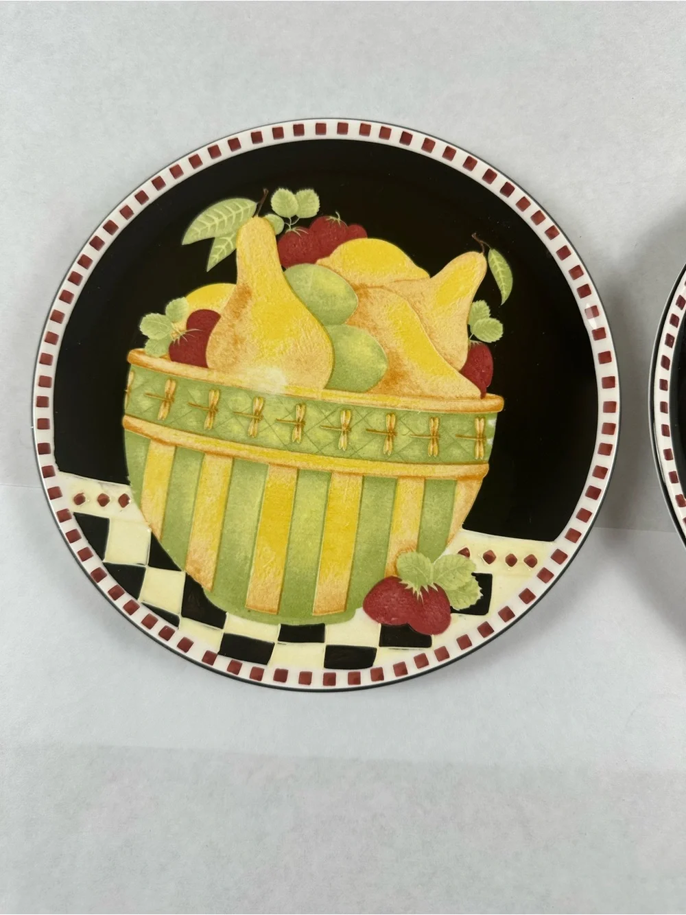 Debbie Mumm Classic Fruit Bowl Ceramic Salad Plates